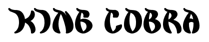 king cobra font